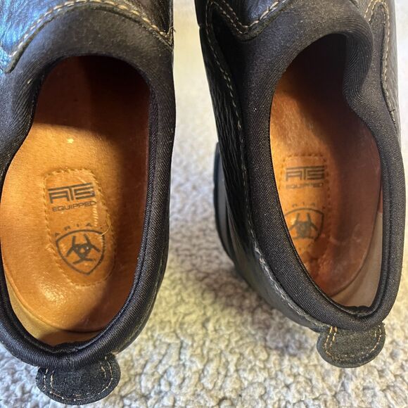 Ariat Clog Loafers Womens 7.5B Leather Slip On Round Toe Black 95901 - Picture 6 of 9